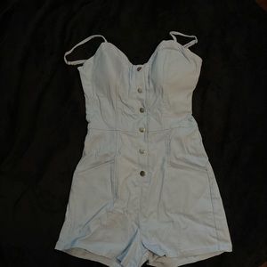 Blue Denim Romper